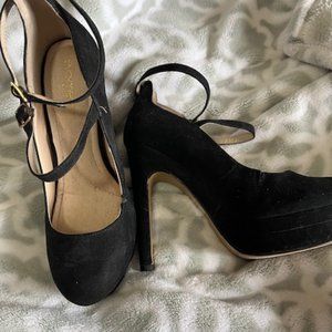 Eva Mendes Double Strap Platform Mary Janes